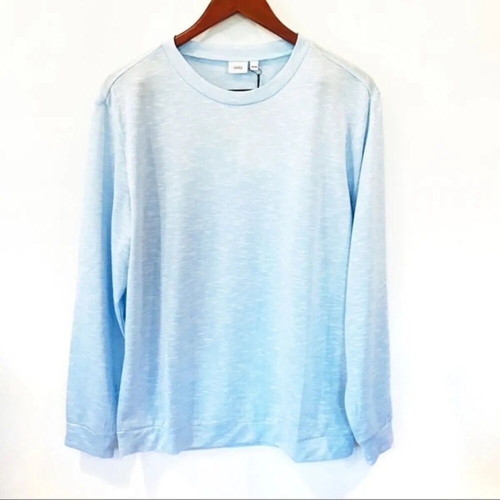 Onia Owen Crew Neck Sweatshirt Safari Sky Blue